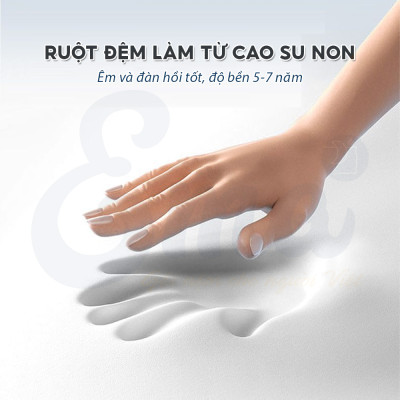 Đệm kê lưng chống thoát vị đĩa đệm EMA tích hợp massage rung & chườm nóng, gối kê lưng giảm đau lưng, tăng tuần hoàn máu