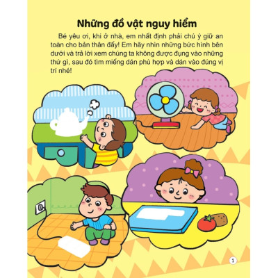 Hình dán thú vị, rèn trí thông minh - An toàn mạnh khỏe
