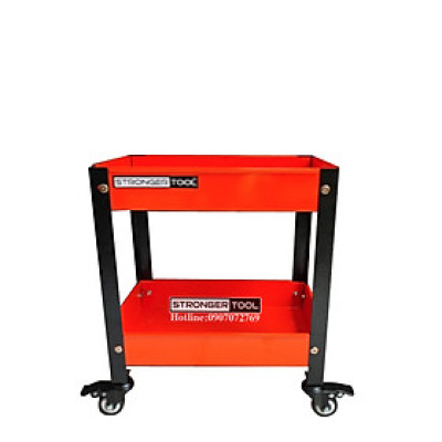 Xe đẩy dụng cụ 2 tầng thép sơn tĩnh điện Stronger Tool