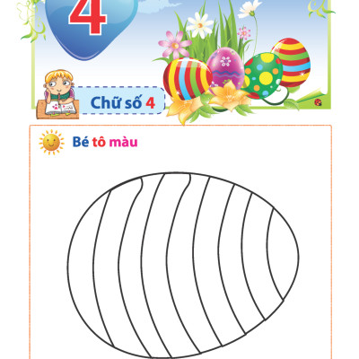 Vở Tập Tô Chữ Số (Dành Cho Bé Từ 5 - 6 Tuổi) (Tái Bản)