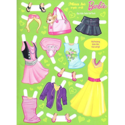 Sách Ghép Hình Barbie Thủ Công Dựng Hình Thời Trang Mùa Hè Rực Rỡ - Tân Việt Books
