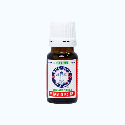 Dung dịch Biomicus For Infants And Children Vitamin K2 And D3 hỗ trợ tốt cho xương, răng của bé (10ml)