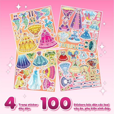 Sách Thời trang Công chúa (4 trang stickers)