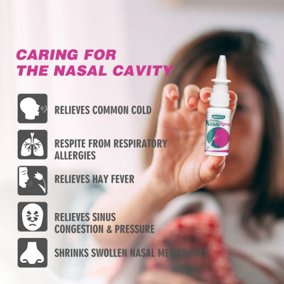 Dứt điểm viêm xoang, viêm mũi dị ứng, viêm mũi mãn tính, thông hốc xoang với chai xịt mũi Nasal Spray xuất xứ Nhật Bản loại 30 ml – Mã số 1215