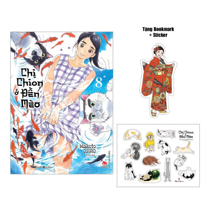 Sách - Chị Chion Ở Đền Mèo - Tập 8 - Tặng Kèm Bookmark + Sticker