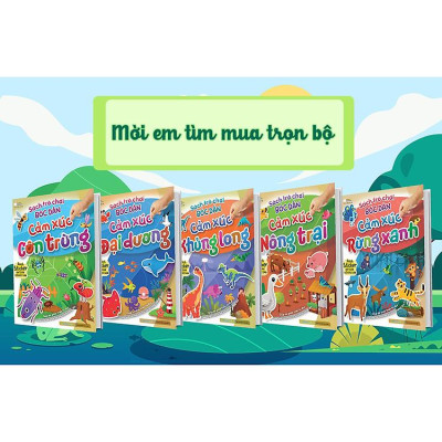 Sách trò chơi bóc dán - Cảm xúc Côn trùng - Sách bóc dán sticker cho bé