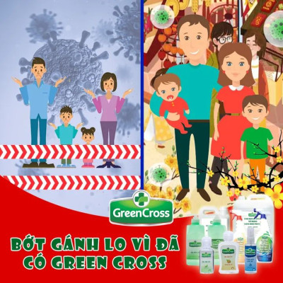 GEL rửa tay kháng khuẩn vượt trội Green Cross Total Defense 5 Lít Tiết Kiệm