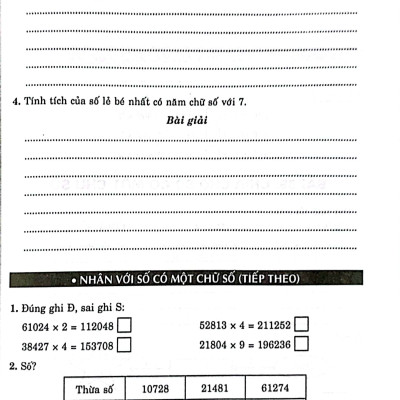 Vở Bài Tập Nâng Cao Toán 4 - Tập 2 (Bám Sát Sgk Kết Nối Tri Thức)