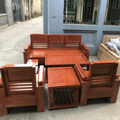 Bộ Bàn Ghế Sofa Đối Trứng Gỗ Sồi Nga