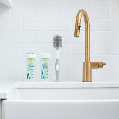 [ AC141 ] Cọ rửa bình sữa cổ thường và cổ rộng, chất liệu silicone - Dr.Brown