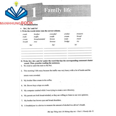 SÁCH - bài tập tiếng anh 10 - không đáp án (biên soạn theo chương trình gdpt mới)