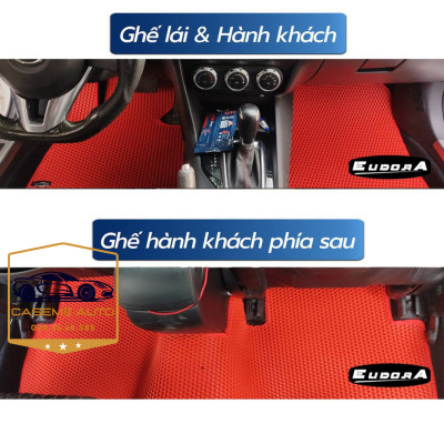 [CHEVROLET TRAILBLAZER] Thảm Trải Sàn, Lót Sàn Ô Tô Cao Su Eudora CloudFoam Thiết Kế Theo Xe Dành Cho Xe CHEVROLET TRAILBLAZER, Chống Nước, Không Mùi, Ngăn Bụi Bẩn, Dễ Vệ Sinh - Hàng Chính Hãng