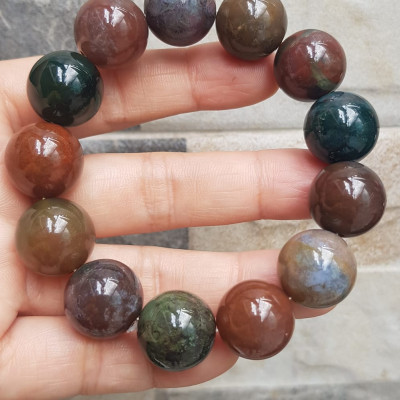 Vòng Tay Nam đá Casidon tự nhiên Màu mới 16mm 13 hạt đúng Cung Sanh bóng rất đẹp đa sắc màu đẹp lạ mới sang rẻ đẹp Hợp Nam tất cả các mệnh đeo mệnh Thổ, mệnh Kim, mệnh Thủy và mệnh Mộc đeo tốt may mắn đẹp sang tay ạ