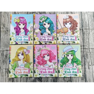 Combo: Tô Màu Công Chúa Xinh Đẹp Trình Diễn Tô Màu Đẹp Nhất- Những Điều Công Chúa Cần Có
