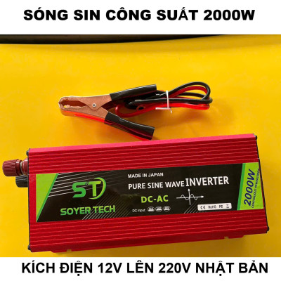 Kích Điện Nhật Bản 2000W Sóng Sin Chuẩn – Dùng Cho Gia Đình, Xe Hơi, Cực Ổn Định, ĐÈN TRANG TRÍ , ĐỒNG HỒ TREO TƯỜNG