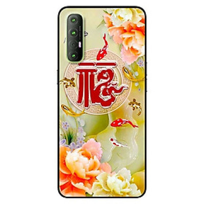 Ốp lưng dành cho Oppo Reno 3 Pro mẫu Cá và Mẫu Đơn