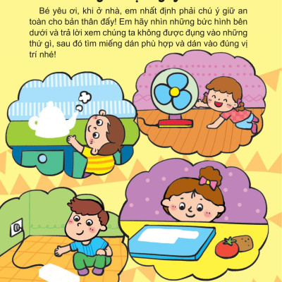 Hình Dán Thú Vị Rèn Trí Thông Minh - An Toàn Mạnh Khỏe (Dành Cho Trể Từ 2-6 Tuổi)