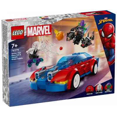Đồ Chơi Lắp Ráp Mô Hình Siêu Xe Của Người Nhện - Spider-Man Race Car & Venom Green Goblin - Lego Superheroes 76279 (227 Mảnh Ghép)