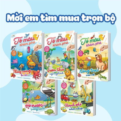 Sách - Tô Màu Khám Phá - Thành Phố Nhộn Nhịp - Megabook