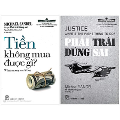 Sách - Combo Sách Michael Sandel - Tiền Không Mua Được Gì? + Cánh Cửa Mở Rộng - Phải Trái Đúng Sai (Bộ 2 Cuốn)