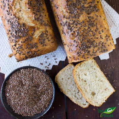 Bột Hạt Lanh Nâu – Giàu Omega-3, Chất Xơ, Hỗ Trợ Tiêu Hóa, Tốt cho tim mạch, Túi 400g