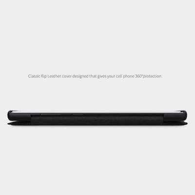 Bao da dành cho Samsung Galaxy Note 10 hiệu Nillkin Qin (Chất liệu da cao cấp, có ngăn đựng thẻ, mặt da siêu mềm mịn) - Hàng chính hãng
