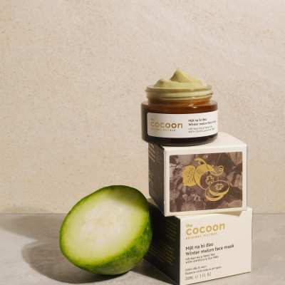 Combo 2 hộp mặt nạ bí đao cocoon (2 hộp x 30ml) da dầu và mụn ẩn