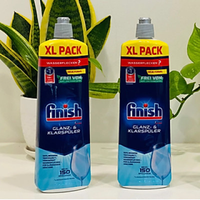 Nuớc rửa chén Finish dùng cho máy rửa bát ( combo 2 chai nước trợ xả Finish 750 ml )