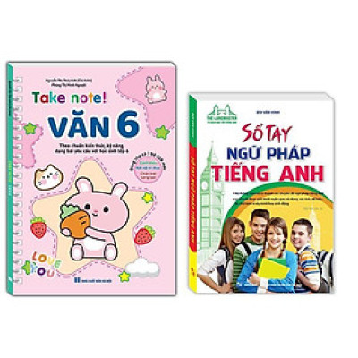 Sách - Take Note - Văn 6 + Sổ Tay Ngữ Pháp Tiếng Anh - Combo 2 Cuốn - Minh Thắng