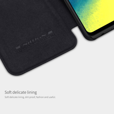Bao da dành cho Samsung Galaxy A52 hiệu Nillkin Qin (Chất liệu cao cấp, có ngăn đựng thẻ, mặt da siêu mềm mịn) - Hàng chính hãng