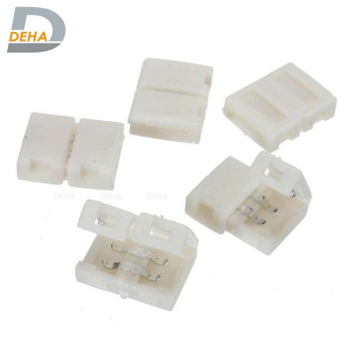 Đầu nối thẳng 4 chân cho led dây dán 5050 RGB đổi màu connector 4P pin 10 mm trang trí dán tường thạch cao, cây máy tính, màn hình, ti vi, TV, Gaming, Tiktok dán tường, chống nước bền đẹp- Chính hãng DEHA