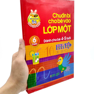 Bộ Tủ Sách Bé Vào Lớp Một - Chuẩn Bị Cho Bé Vào Lớp 1 (Dành Cho Bé 4-5 Tuổi) (Bộ Túi 6 Cuốn)