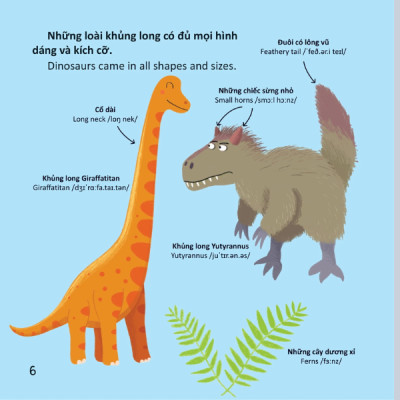 Thư Viện Từ Vựng Đầu Đời Cho Bé - Khủng Long - Dinosaurs!