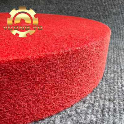 Bánh nỉ đỏ đánh bóng-nỉ đỏ đánh bóng inox kích thước 150x50x16mm #240 (Gía đã bao gồm VAT)