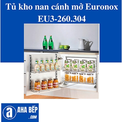 TỦ KHO NAN CÁNH MỞ - 2 TẦNG EURONOX EU3-260.304. Hàng Chính Hãng