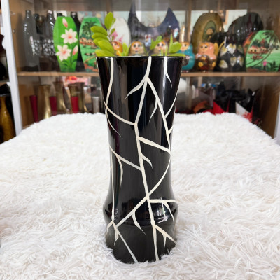 BÌnh hoa sơn mài - Bình mắt tre Cao Cấp thích hợp cắm hoa, trang trí kệ, bàn làm việc, quà tặng ý nghĩa