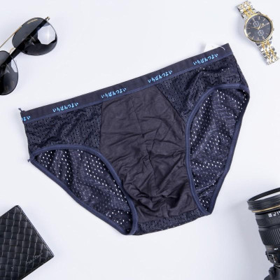 Bộ 4 quần lót tam giác nam thông hơi - quần sịp lưới - S02-4