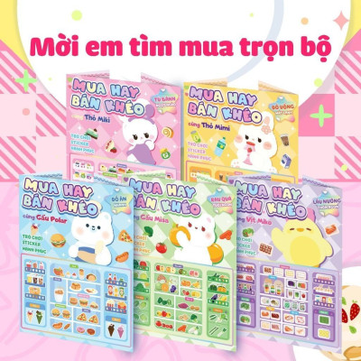 Sách - Mua Hay Bán Khéo Cùng Thỏ Miki Tủ Bánh Ngọt Ngào (Hơn 60 Stickers) - Megabook