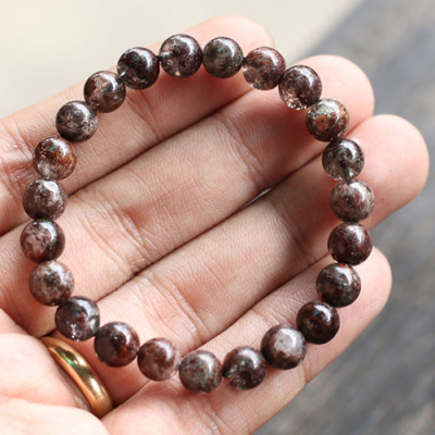 Vòng Thạch Anh Ưu Linh Nâu Malaysia Ngọc Quý Gemstones