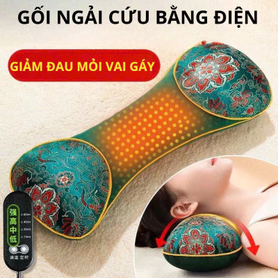 Gối Ngải Cứu Thảo Dược Sưởi Ấm Làm NóngMassage – Xua Tan Đau Mỏi Vai Gáy Cực Nhanh