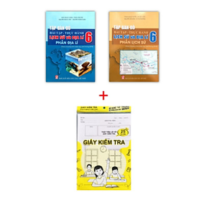 Sách - Combo Tập bản đồ - Bài tập - Thực hành, Lịch sử và Địa lí (theo chương trình Giáo dục phổ thông 2018) (ĐN)