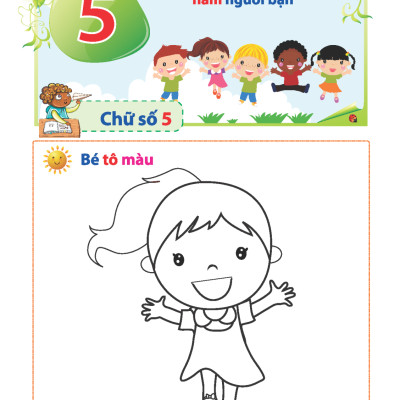 Vở Tập Tô Chữ Số (Dành Cho Bé Từ 5 - 6 Tuổi) (Tái Bản)