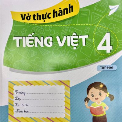 Combo 2 cuốn Vở thực hành Tiếng Việt lớp 4 tập 1+2 (Kết nối tri thức với cuộc sống)