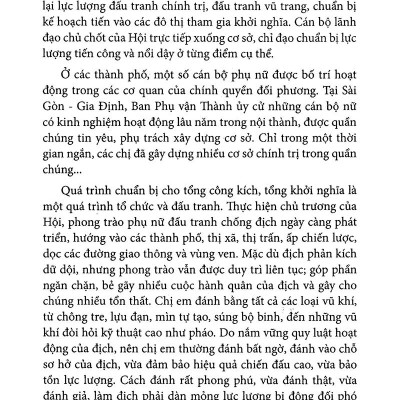 Phụ Nữ Sài Gòn - Gia Định Và Nam Bộ Trong Cuộc Tổng Tiến Công Và Nổi Dậy Xuân Mậu Thân 1968