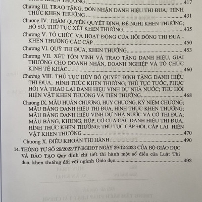 Cẩm nang công tác thanh tra, kiểm tra, xử lý các hành vi vi phạm đạo đức trong giáo dục và phòng chống tham nhũng tiêu cực, hướng dẫn công tác thi đua khen thưởng trong các cơ sở giáo dục