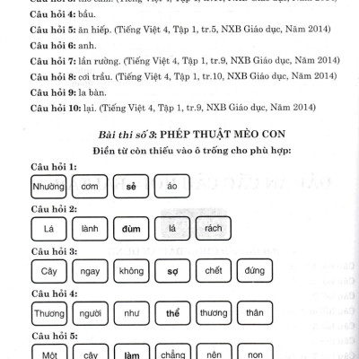 Bộ Đề Luyện Thi Violympic Trạng Nguyên Tiếng Việt Trên Internet Lớp 4