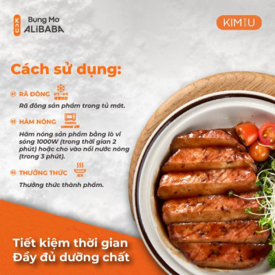 Ức Gà Steak Sốt Tonkatsu Hàn Quốc Ăn Liền Healthy Tăng Cơ Giảm Cân - Gói 130g