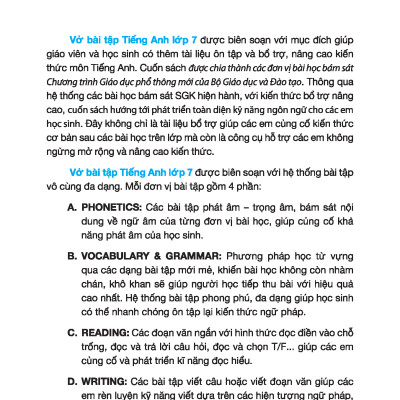 Global Success - Vở Bài Tập Tiếng Anh Lớp 7 - Tập 2 (Có Đáp Án)