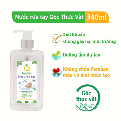 Combo Sản Phẩm Gốc Thực Vật STC1 Peace Mass - Sữa Tắm Thảo Mộc 300ml + Nước Rửa Tay 340ml  (Thuộc nhóm Sản phẩm Lành tính /  Sinh học)