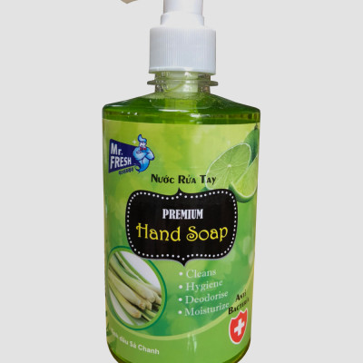 Combo 2 chai nước rửa tay Hand Soap 500ml Hương Xả Chanh